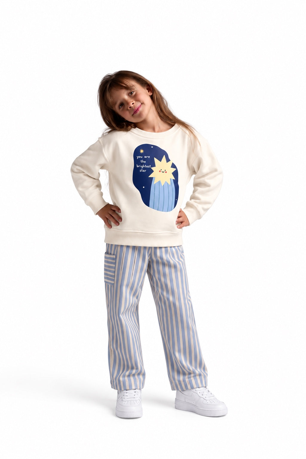 Shooting Star Sweatshirt - White