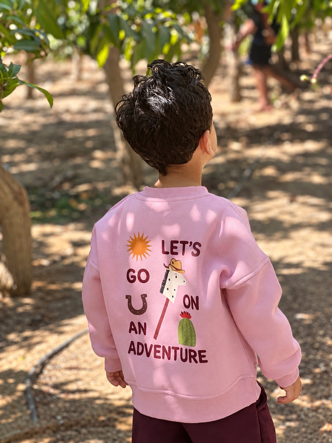 Yeehaw Sweatshirt - Dusty Pink
