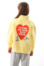 Young and Free Sweatshirt - Butter Yellow