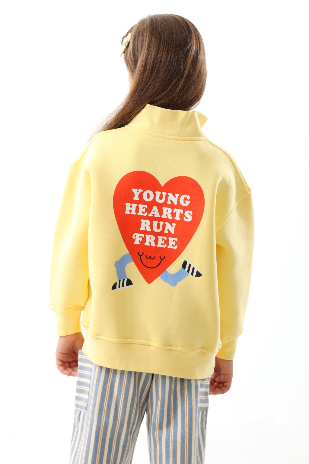 Young and Free Sweatshirt - Butter Yellow